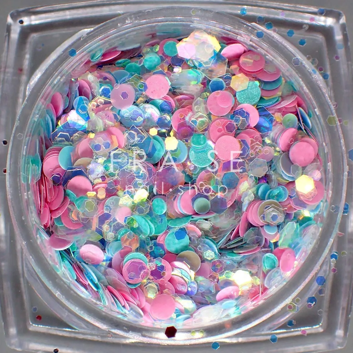 Set de Paillettes Sequins SNOW - 12 Pots | Fraise Nail Shop Fashion