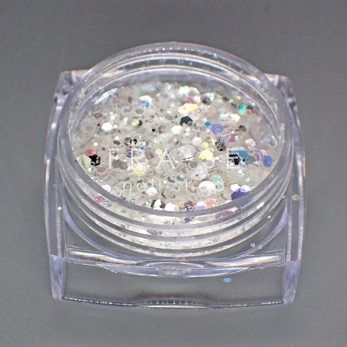 Set de Paillettes Sequins SNOW - 12 Pots | Fraise Nail Shop Fashion