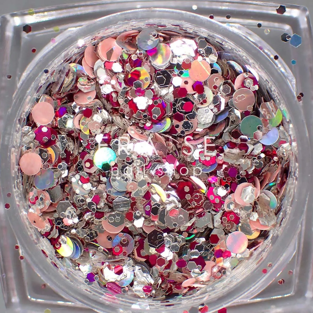 Set de Paillettes Sequins SNOW - 12 Pots | Fraise Nail Shop Fashion