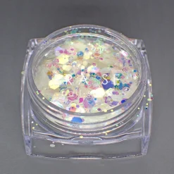 Set de Paillettes Sequins SNOW - 12 Pots | Fraise Nail Shop Fashion