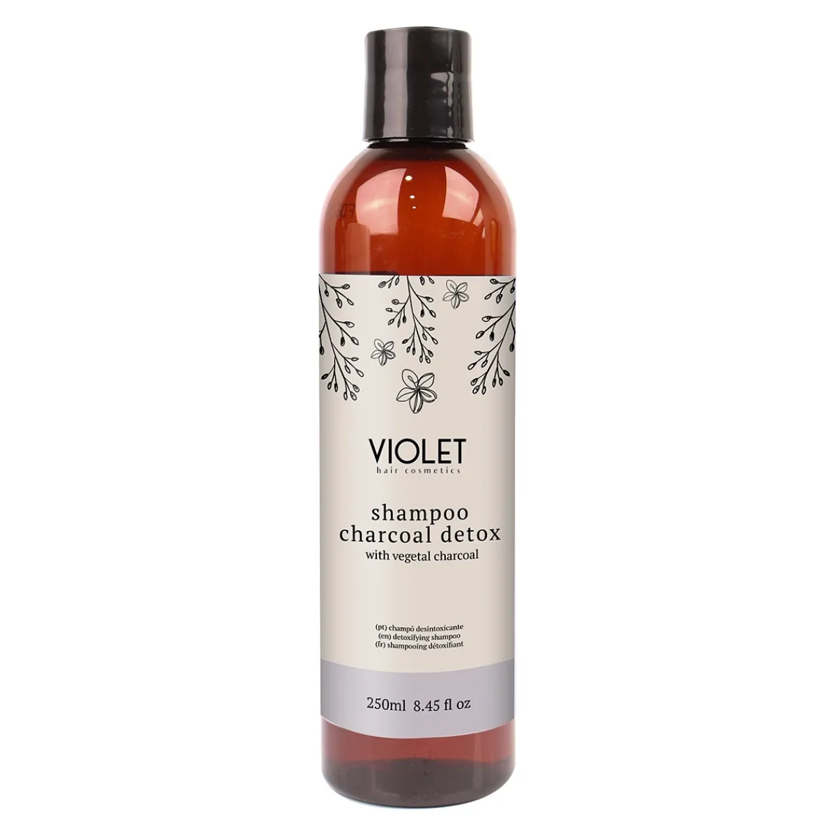 Shampoing détoxifiant CHARCOAL DETOX - 250 ml | Violet Outlet
