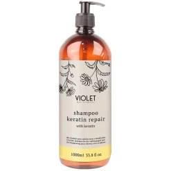Shampoing réparateur KERATIN REPAIR - 1000 ml | Violet Best