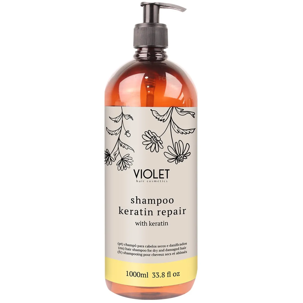 Shampoing réparateur KERATIN REPAIR - 1000 ml | Violet Best