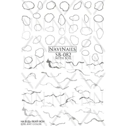 Sliders Water decals - SB-082 silver | NaviNails New
