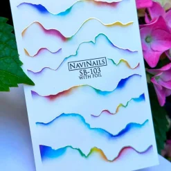 Sliders Water decals - SB-103 silver | NaviNails Hot