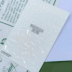 Sliders Water decals - SB-082 silver | NaviNails New