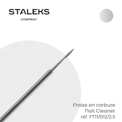 - Fraise en Carbure "Nail Cleaner"  2,5 x 5,5 mm | Staleks New