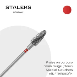 - Fraise en Carbure Grain Rouge Spécial Gauchers 0,6 x 1,4 cm "Corn" | Staleks Best