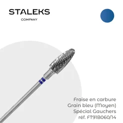 - Fraise en Carbure Grain Bleu Spécial Gauchers 0,6 x 1,4 cm "Corn" | Staleks Best