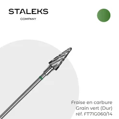 - Fraise en Carbure Grain Vert Forme conique 0,6 x 1,4 cm "Cone" | Staleks Sale