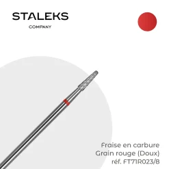- Fraise en Carbure Grain Rouge Forme conique 2,3 x 0,8 cm "Cone" | Staleks Best