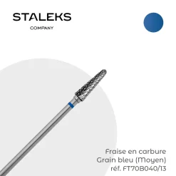 - Fraise en Carbure Grain Bleu Forme conique 0,4 x 1,3 cm "Frustum" | Staleks Hot