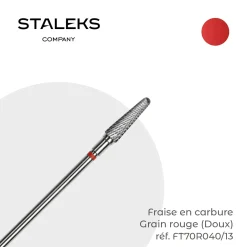 - Fraise en Carbure Grain Rouge Forme conique 0,4 x 1,3 cm "Frustum" | Staleks Best