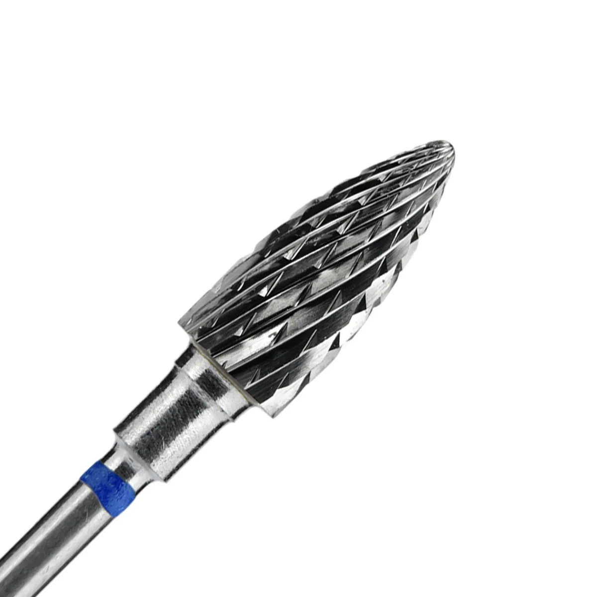 - Fraise en Carbure Grain Bleu Embout arrondi 0,6 x 1,4 cm "Cone" | Staleks Fashion