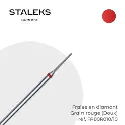 - Fraise en diamant forme Aiguille Grain Rouge 0,1 x 1 cm | Staleks Fashion