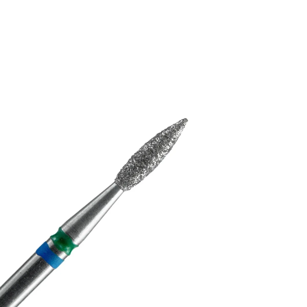 - Fraise en diamant forme Flamme Double-grain Bleu / Vert 0,21 x 0,8 cm | Staleks Discount