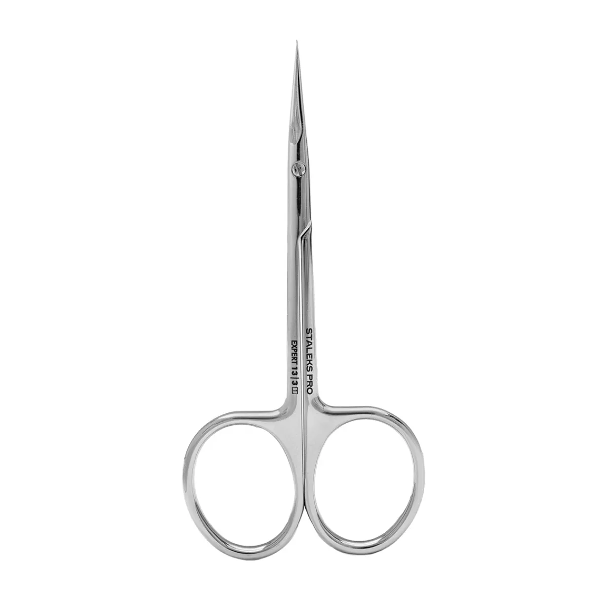 Pro - Ciseaux à cuticules Professionnels pointe crochet pour Gauchers EXPERT 13 Type 3 | Staleks Outlet
