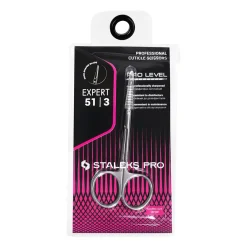 Pro - Ciseaux à cuticules Professionnels pointe crochet EXPERT 51 Type 3 | Staleks Hot
