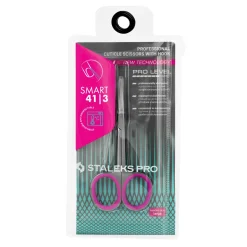 Pro - Ciseaux à cuticules Professionnels pointe crochet SMART 41 Type 3 | Staleks Best