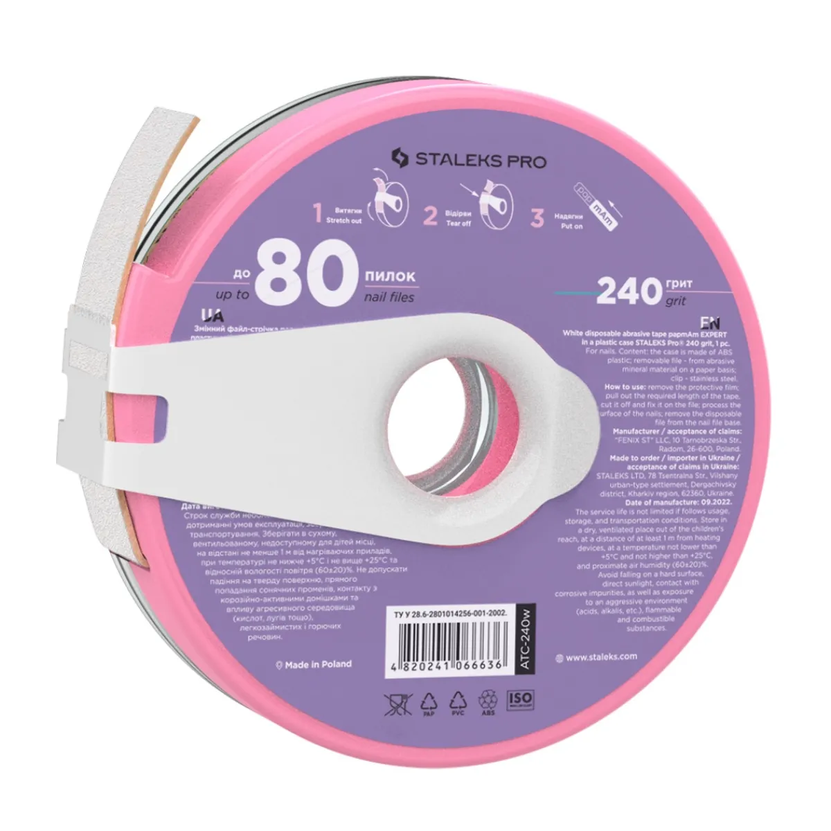 Pro - Lime-ruban papMam en Bobine Grain 240 EXPERT Bobbinail | Staleks Clearance