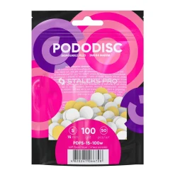 Pro - Limes Recharges base souple pour disque PODODISC S Grain 100 (50 pcs) | Staleks New