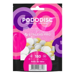 Pro - Limes Recharges base souple pour disque PODODISC M Grain 180 (50 pcs) | Staleks Clearance