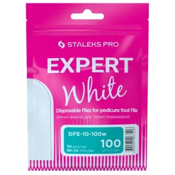 Pro - Limes Recharges Pédicure Blanches Grain 100 EXPERT 10 (30 pcs) | Staleks Online