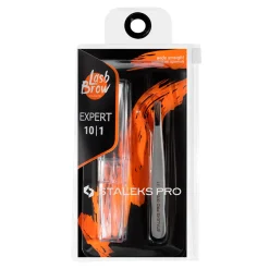 Pro - Pince à épiler pour sourcils EXPERT 10 Type 1 | Staleks Best