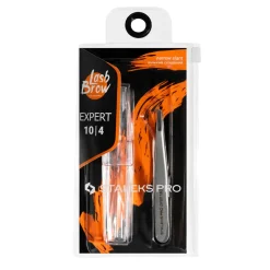 Pro - Pince à épiler pour sourcils EXPERT 10 Type 4 | Staleks Outlet
