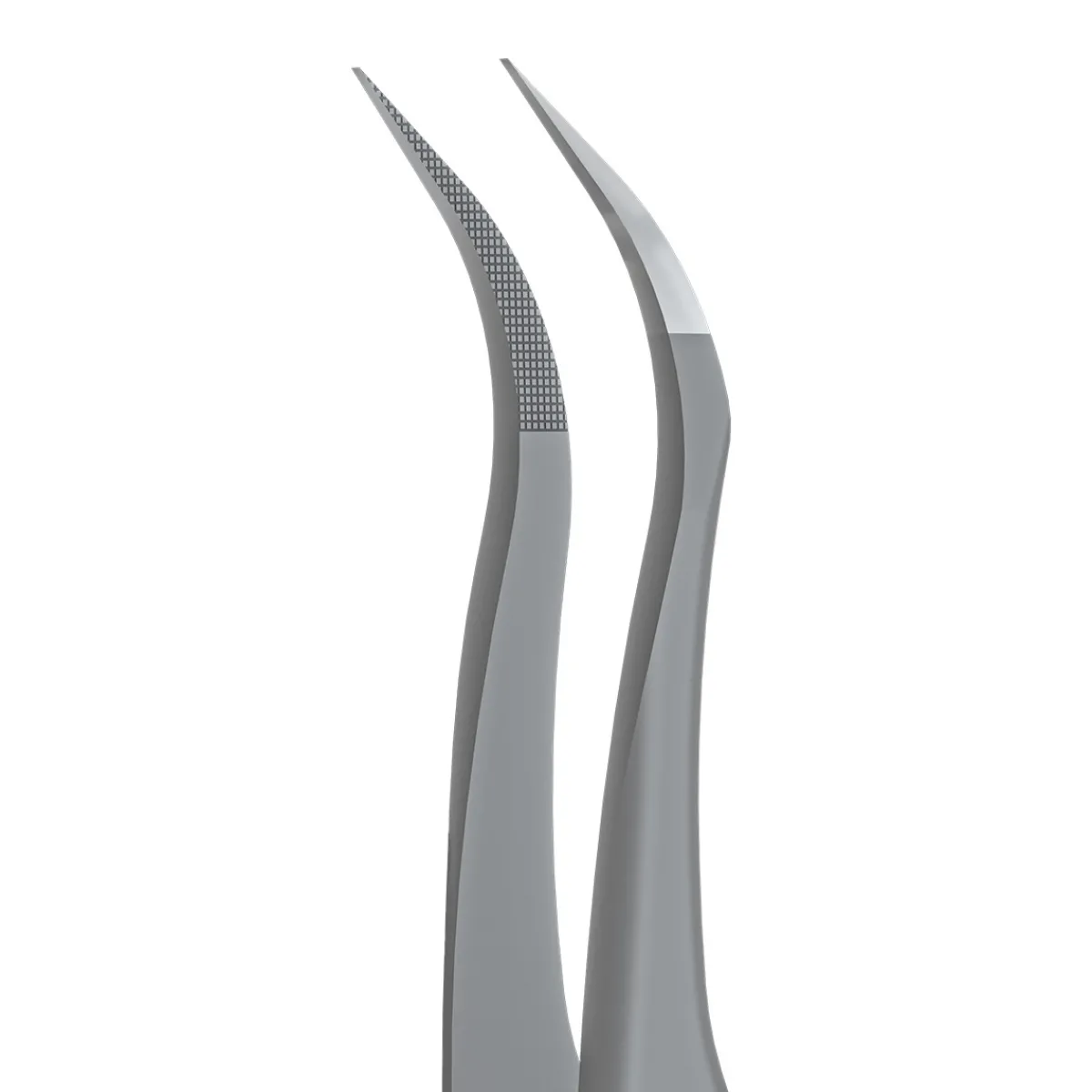 Pro - Pince courbée professionnelle pour extension de Cils avec Nano-encoches EXPERT 45 Type 1 | Staleks Online