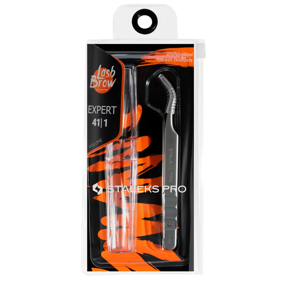 Pro - Pince Courbée professionnelle pour extension de Cils EXPERT 41 Type 1 | Staleks Online