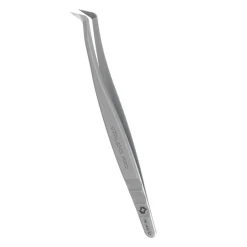 Pro - Pince en L professionnelle pour extension de Cils avec Nano-encoches EXPERT 44 Type 12 (65°) | Staleks New