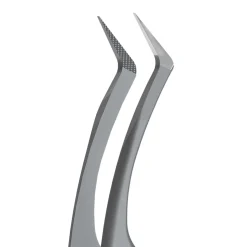 Pro - Pince en L professionnelle pour extension de Cils avec Nano-encoches EXPERT 45 Type 2 (40°) | Staleks Online