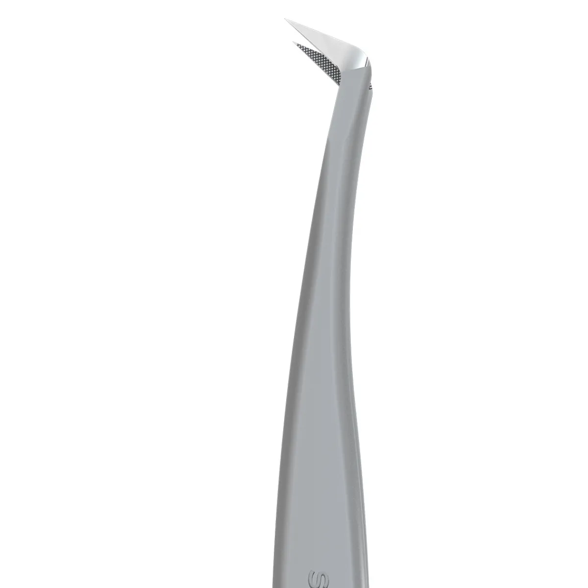 Pro - Pince en L professionnelle pour extension de Cils avec Nano-encoches EXPERT 44 Type 12 (65°) | Staleks New