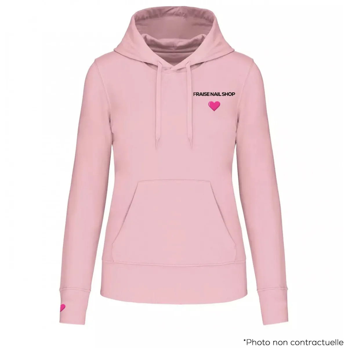 Sweat-shirt à capuche brodé - 4 tailles | Fraise Nail Shop Fashion
