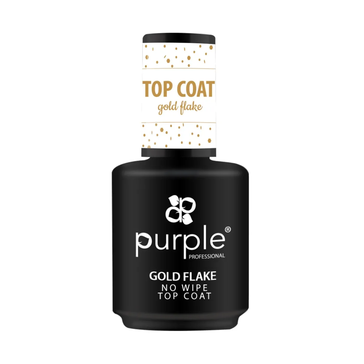 Top Coat GOLD FLAKE 15 ml | Purple Professional Outlet
