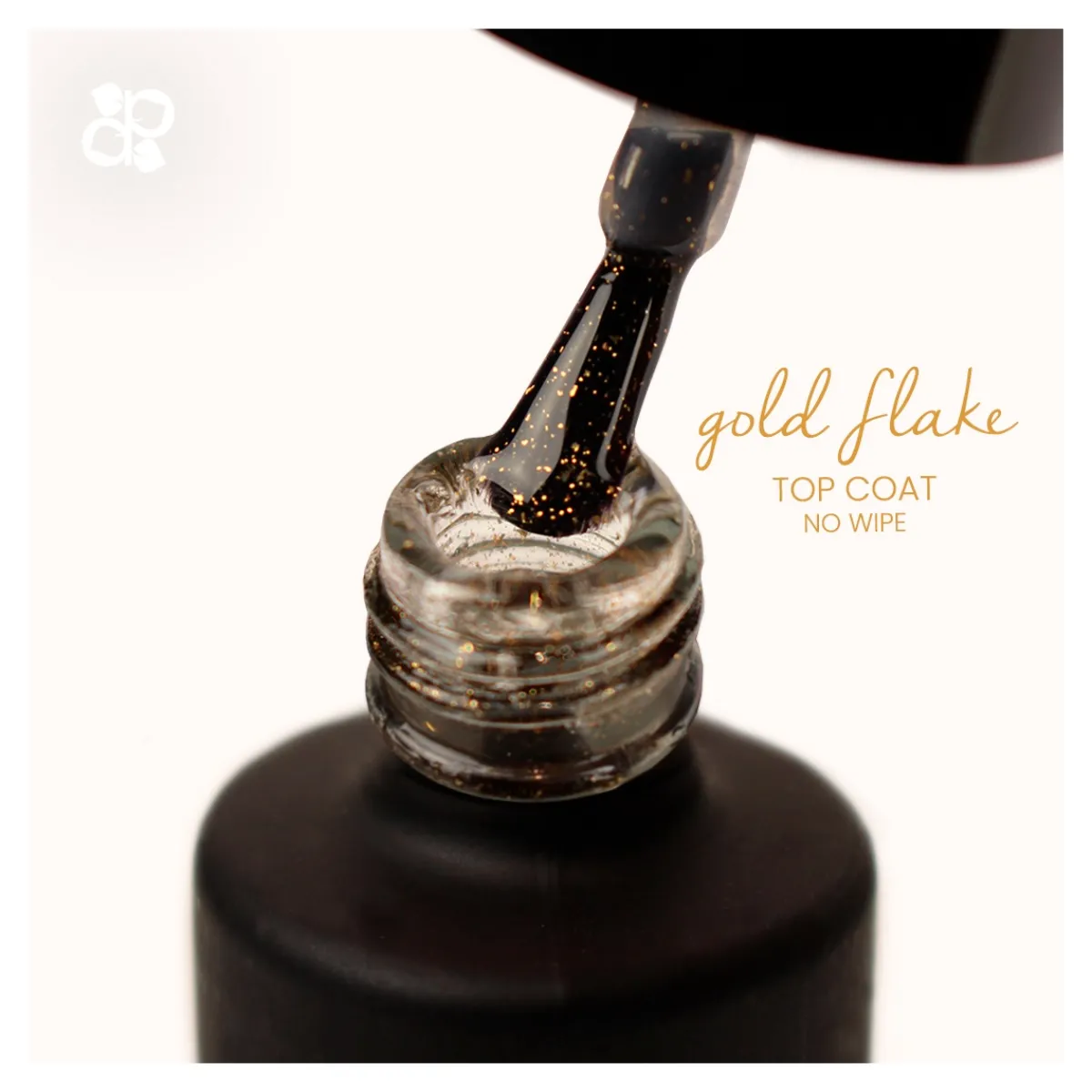 Top Coat GOLD FLAKE 15 ml | Purple Professional Outlet