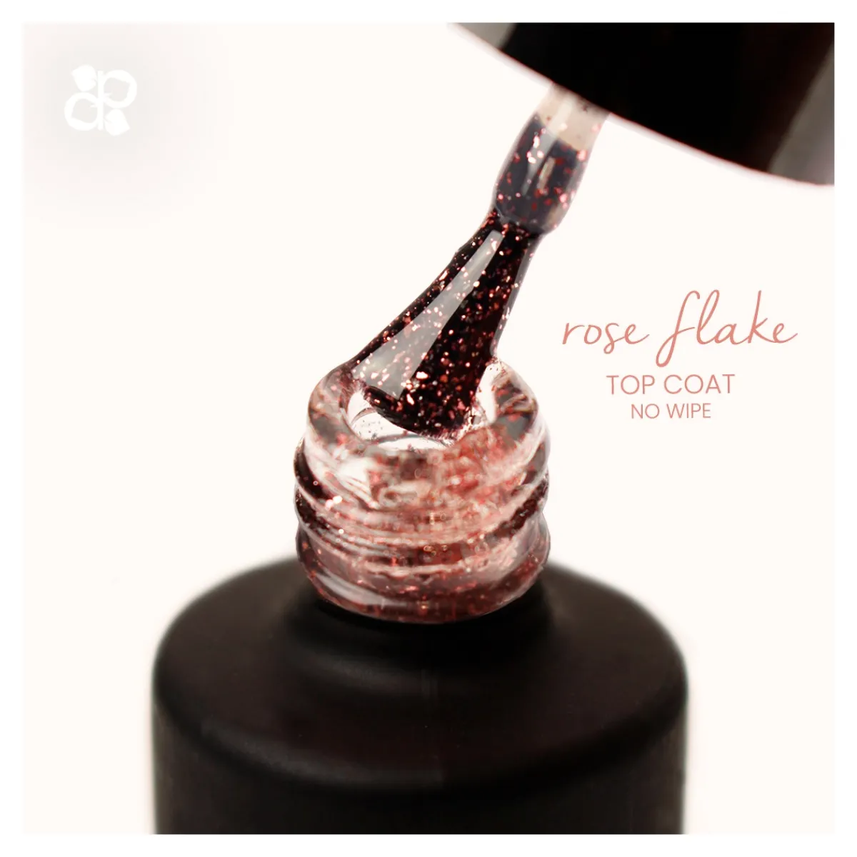 Top Coat ROSE FLAKE 15 ml | Purple Professional Outlet