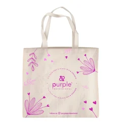 Tote Bag en Coton PURPLE - Modèle N°2 | Purple Professional Hot