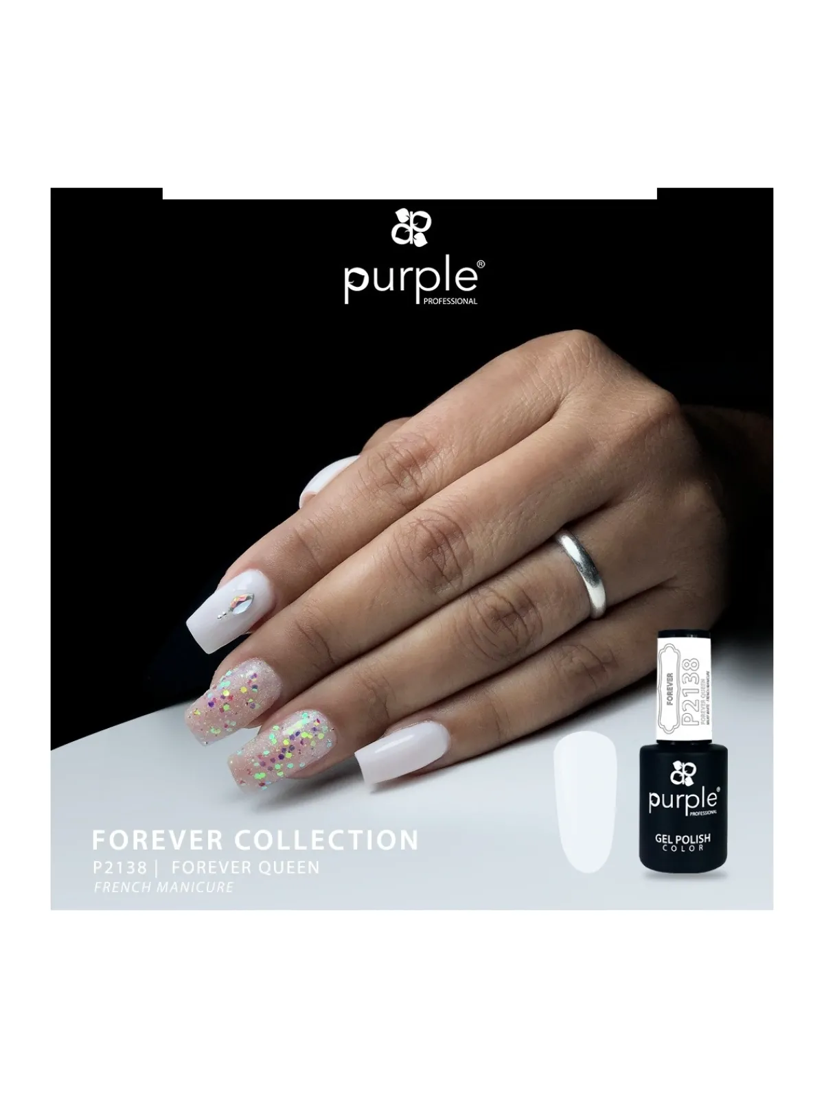 VERNIS SEMI-PERMANENT P2138 | Purple Professional Clearance