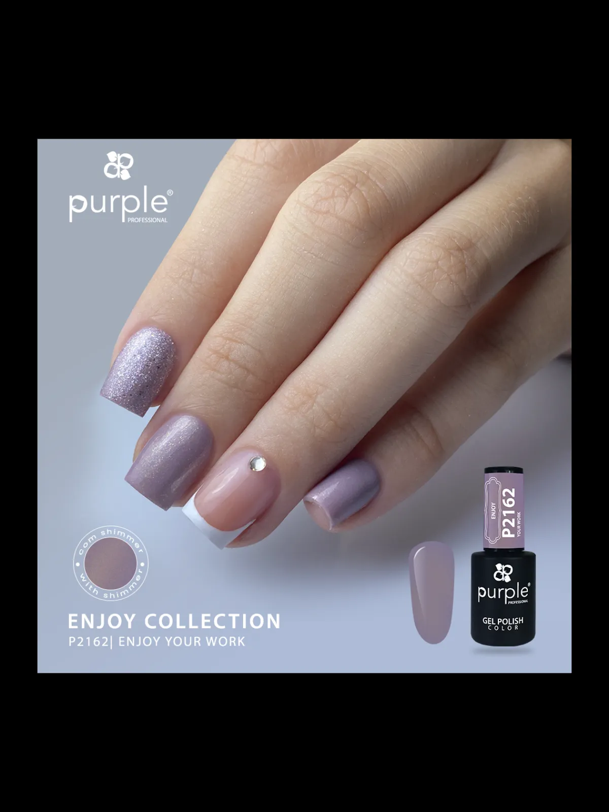 VERNIS SEMI-PERMANENT P2162 | Purple Professional New