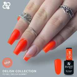 VERNIS SEMI-PERMANENT P2180 - DELISH collection | Purple Professional Outlet