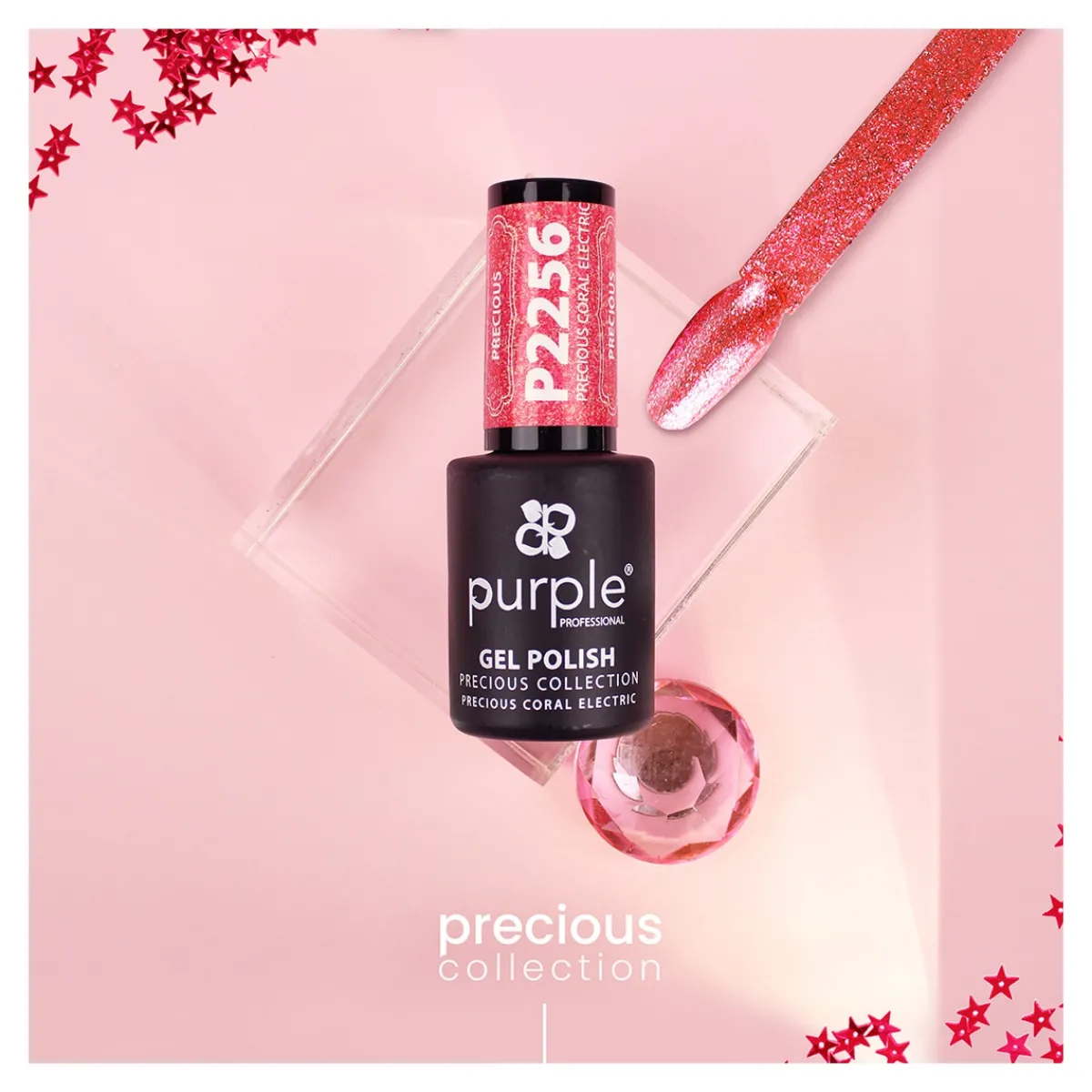 VERNIS SEMI-PERMANENT P2256 - PRECIOUS collection | Purple Professional Outlet