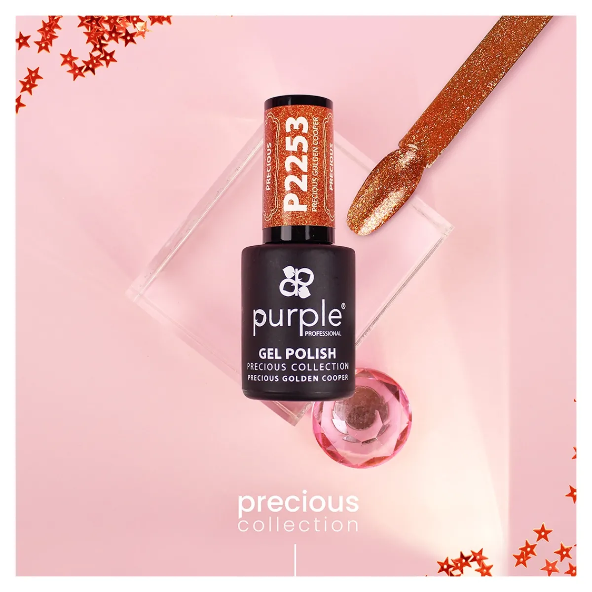 VERNIS SEMI-PERMANENT P2253 - PRECIOUS collection | Purple Professional Hot
