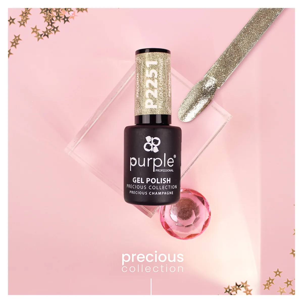 VERNIS SEMI-PERMANENT P2251 - PRECIOUS collection | Purple Professional Outlet
