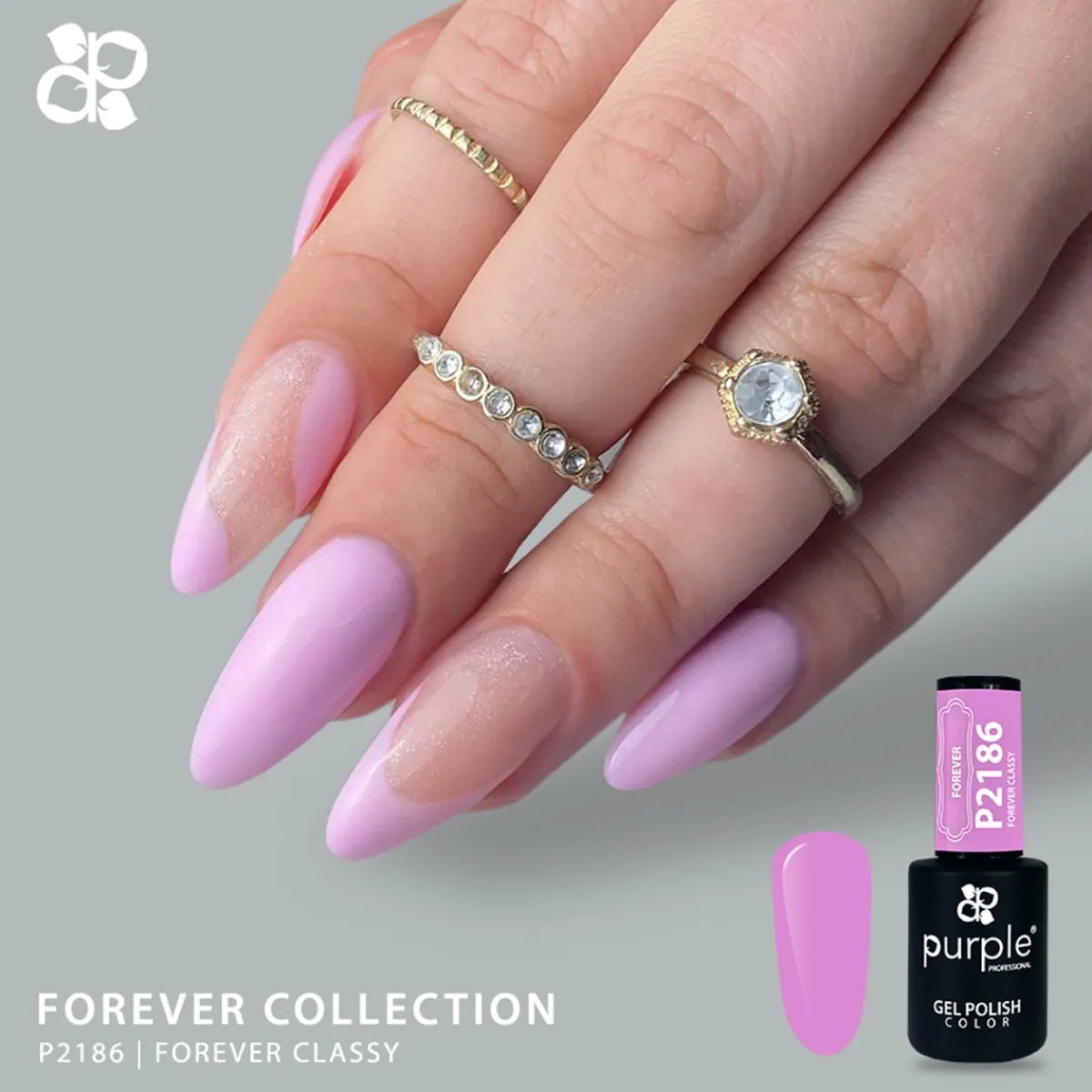 VERNIS SEMI-PERMANENT P2186 - FOREVER collection | Purple Professional Hot