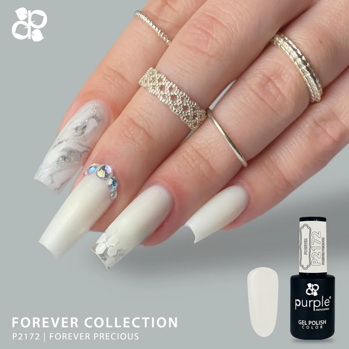 VERNIS SEMI-PERMANENT P2172 - FOREVER collection | Purple Professional Discount